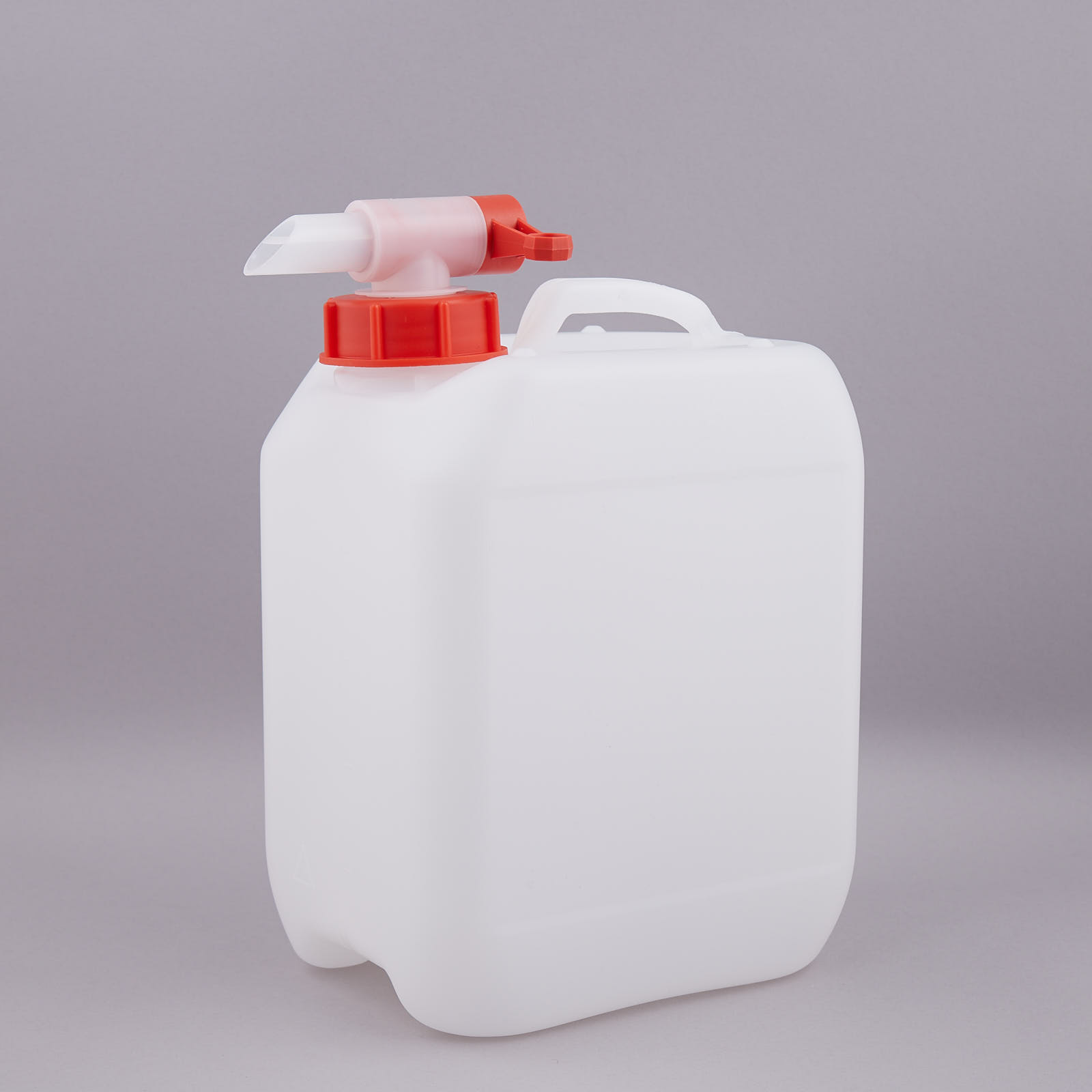 Stackable drum HDPE 5L DIN55 natural without screw cap